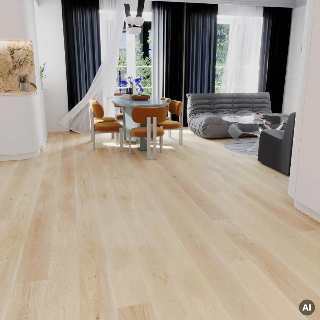 Podłoga drewniana Dąb Biały Medio 1-lamelowy 14 mm, BC8-DBB1-OX4-RXR-D14155-F, Deska barlinecka, Barlinek, Barlinek
