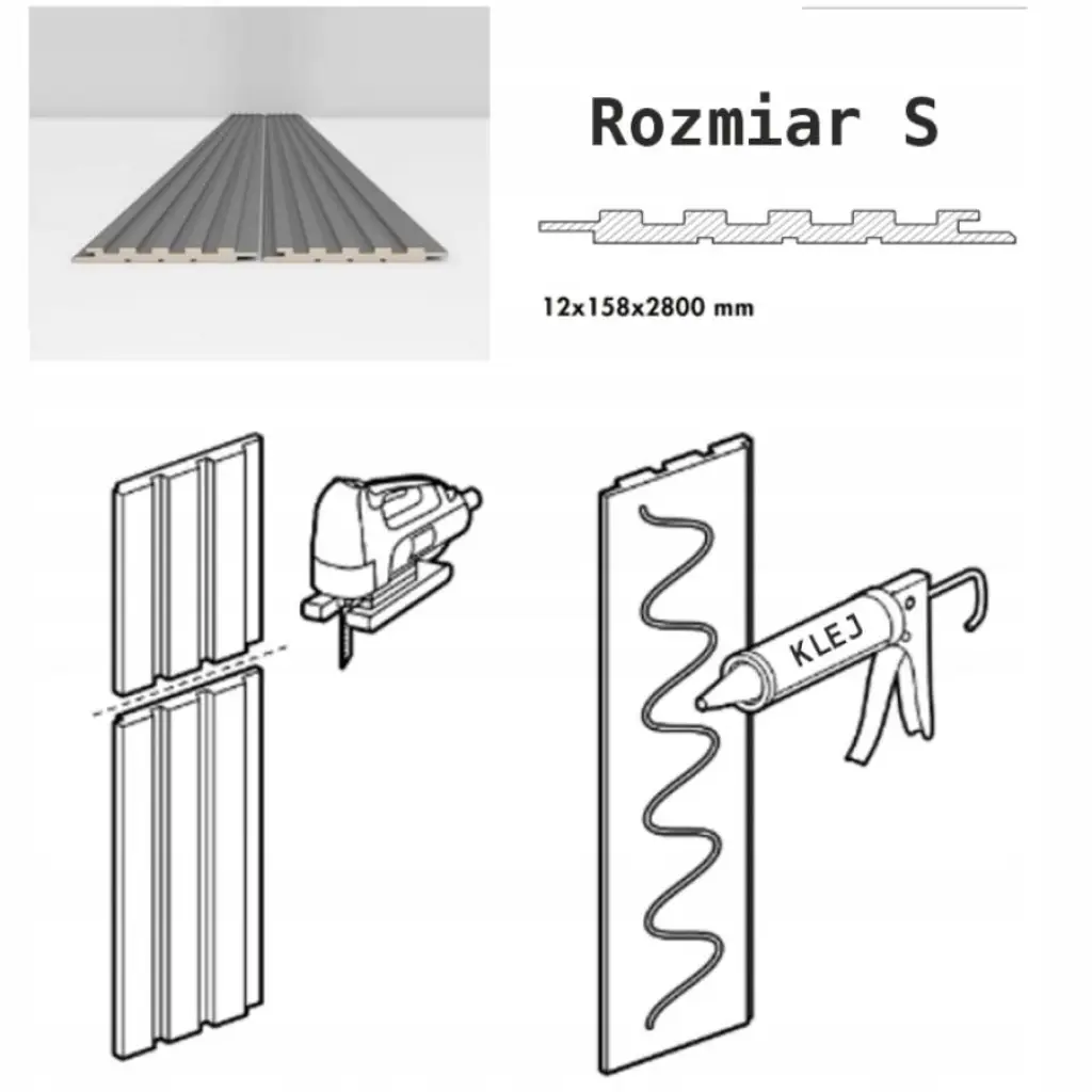 Lamele Matt Soft Touch Stone Grey S 728, 120038002, Lamele, Lamele kolorowe, AGT