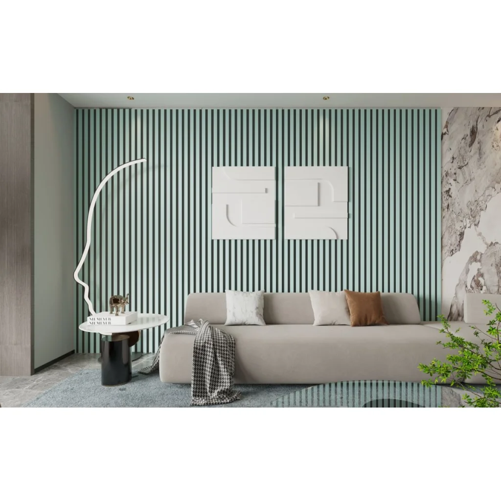 Lamele Akustyczne Matt Soft Touch Relax Green L 735, 120046850, Lamele, Lamele akustyczne MDF, AGT