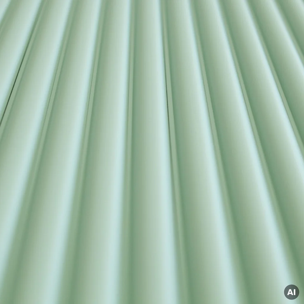 Lamele kolorowe Matt Soft Touch Relax Green O 735 Oval, 120042200, Lamele, Lamele kolorowe, AGT
