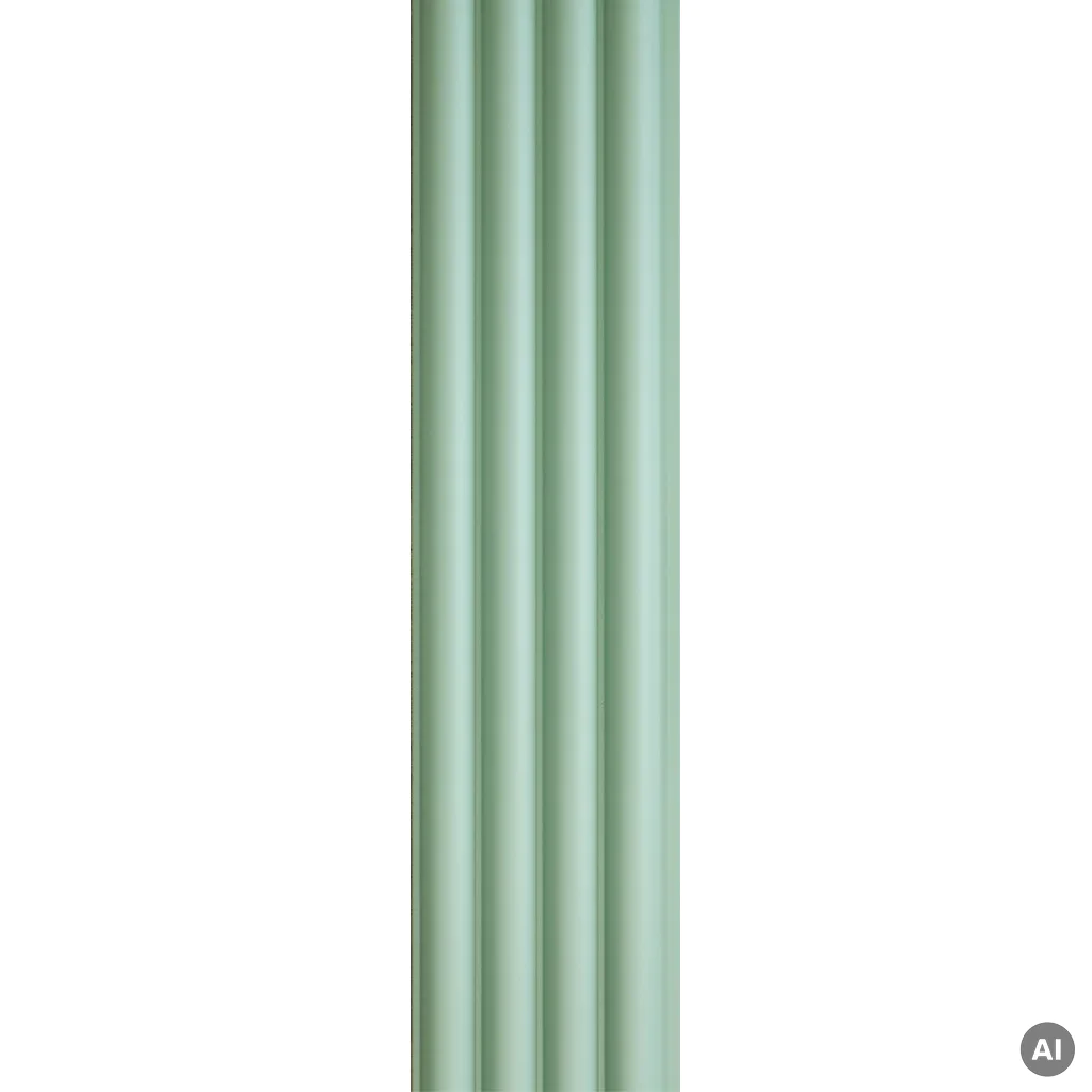 Lamele kolorowe Matt Soft Touch Relax Green O 735 Oval, 120042200, Lamele, Lamele kolorowe, AGT