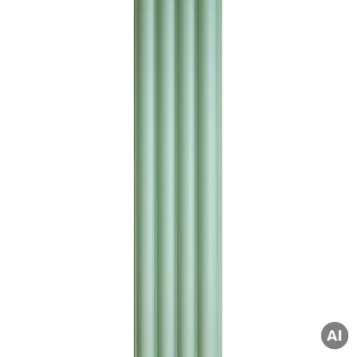 Lamele kolorowe Matt Soft Touch Relax Green O 735 Oval, 120042200