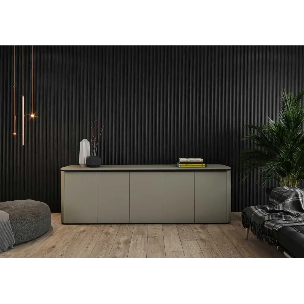 Lamele Matt Soft Touch Black O 723 Oval, 120041903, Lamele, Lamele kolorowe, AGT