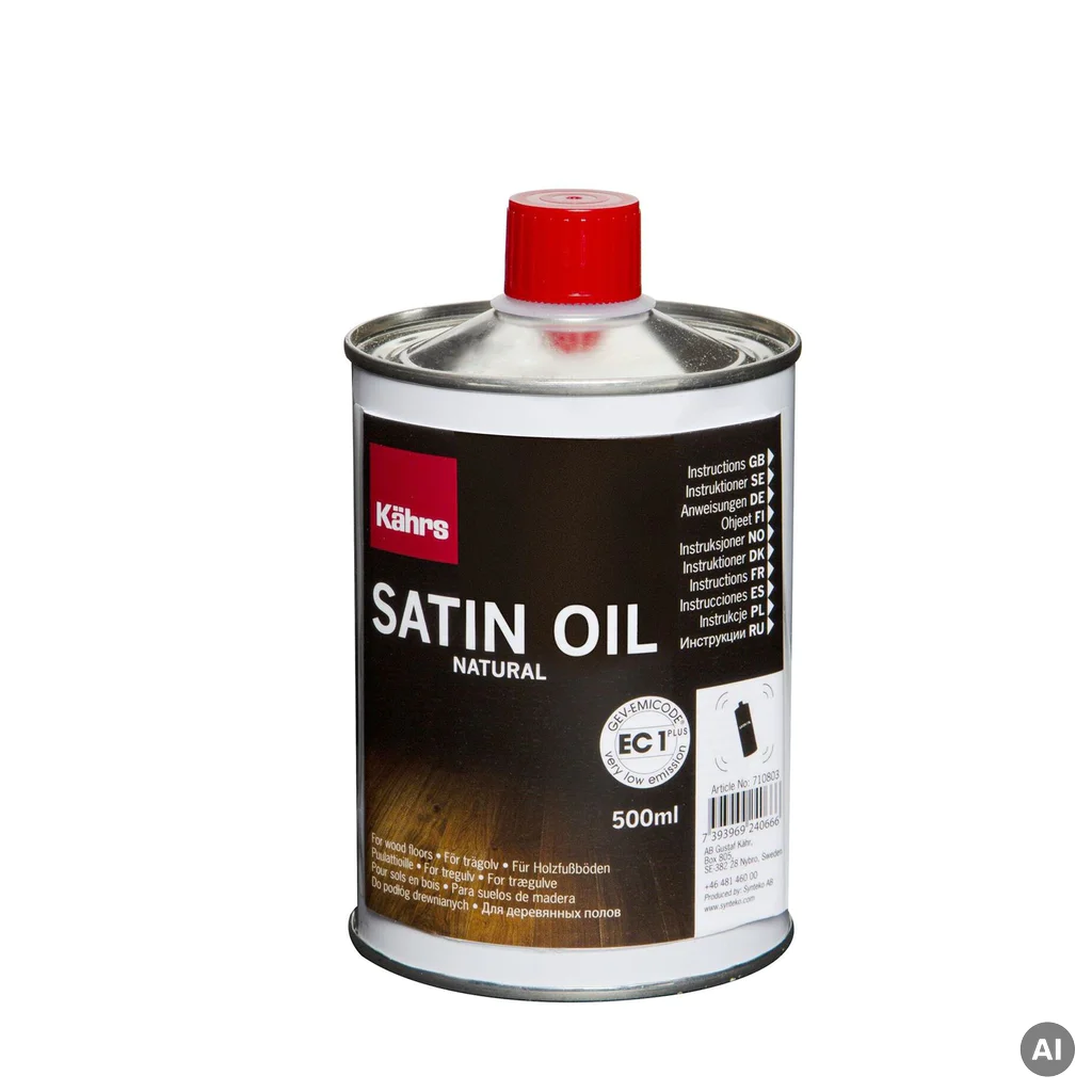 Olej pielęgnacyjny do podłóg drewnianych Kahrs Satin Oil 0,5l, 710803, Kahrs Satin Oil 0,5l, Środki pielęgnacyjne Kahrs, Kahrs