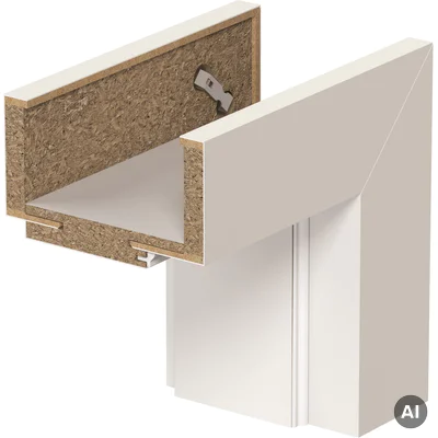 Ościeżnica regulowana Porta SYSTEM ELEGANCE D 140-160 Prawa 80cm bezprzylgowa, OPAP0D0P08UBI0AMU80000