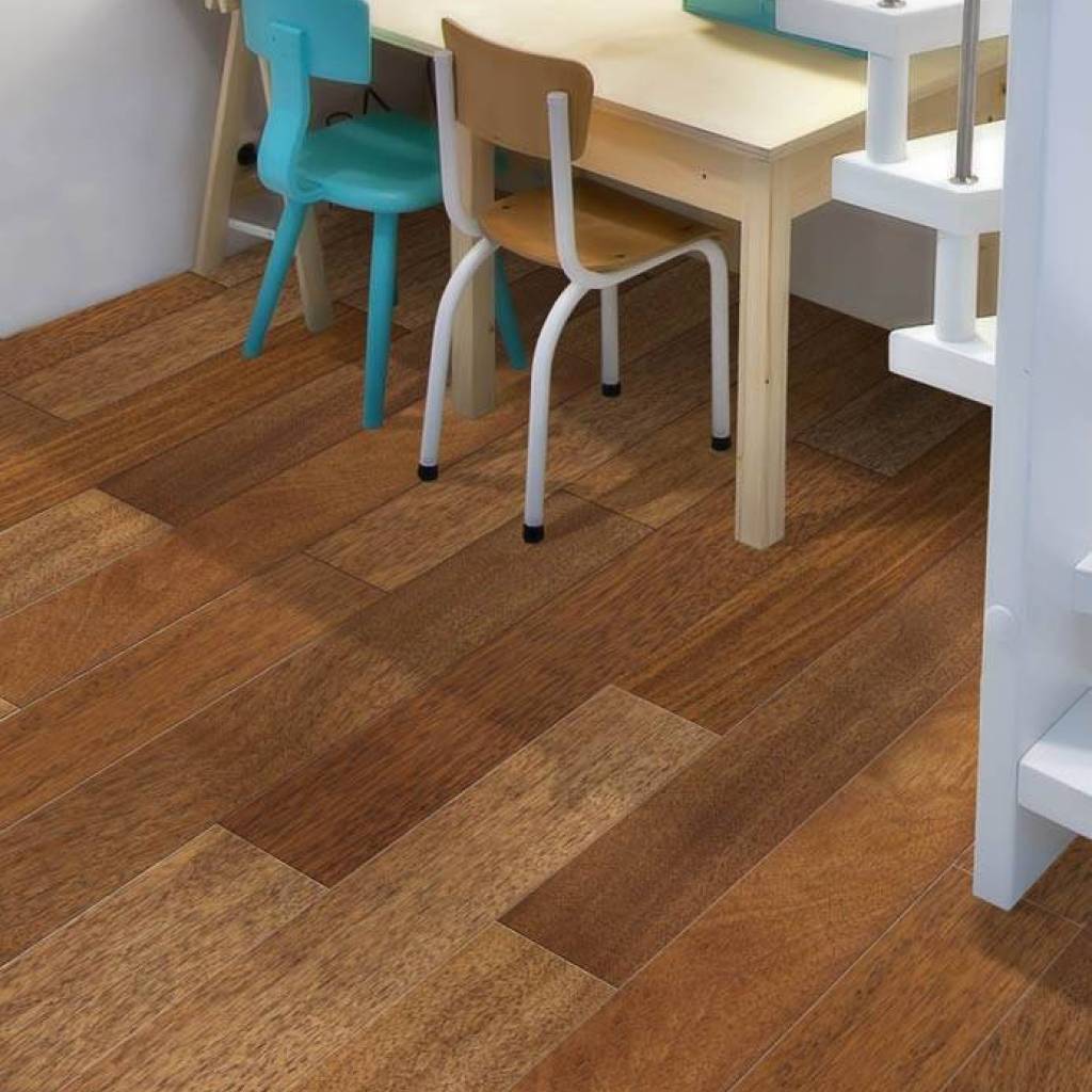 Merbau 1 lamelowy lakierowany 15 mm, 40000751, Lite drewno, Globalwood, Globalwood