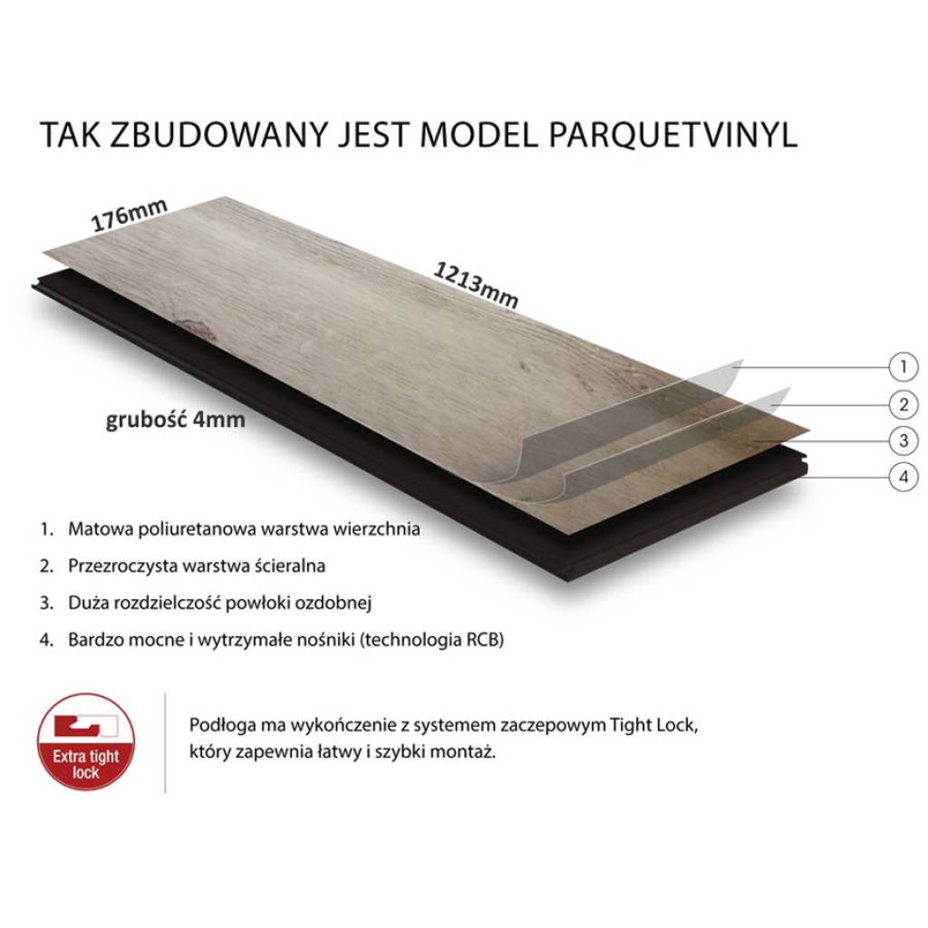 Panele Winylowe LVT Colorado Falls COLO-1514 Klasa 33 4 mm, Panele Winylowe, Colorado, Lamett ParquetVinyl