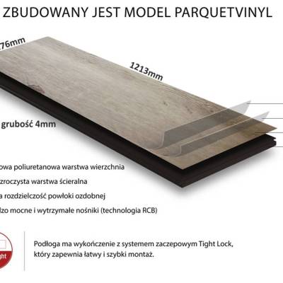 Panele Winylowe LVT Colorado Falls COLO-1514 Klasa 33 4 mm