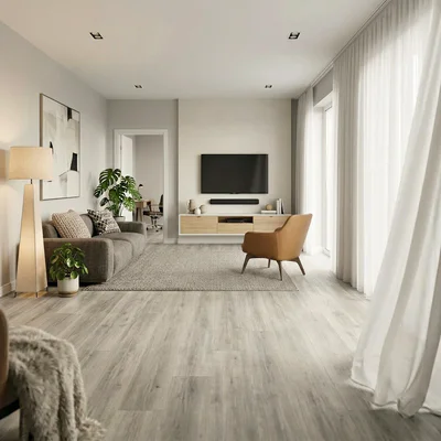 Panele Winylowe SPC LVT Dusty Grey z podkładem DOU-603-IB Klasa 33 5 mm