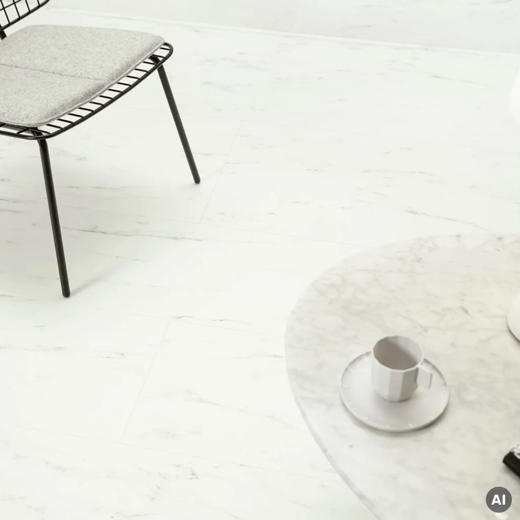 Marmur Carrara biel V4 kl 33 5 mm 5 mm Klasa 33, AVMT40136, Marmur Carrara biel V4 kl 33 5 mm, Alpha Vinyl Tiles, Quick-Step