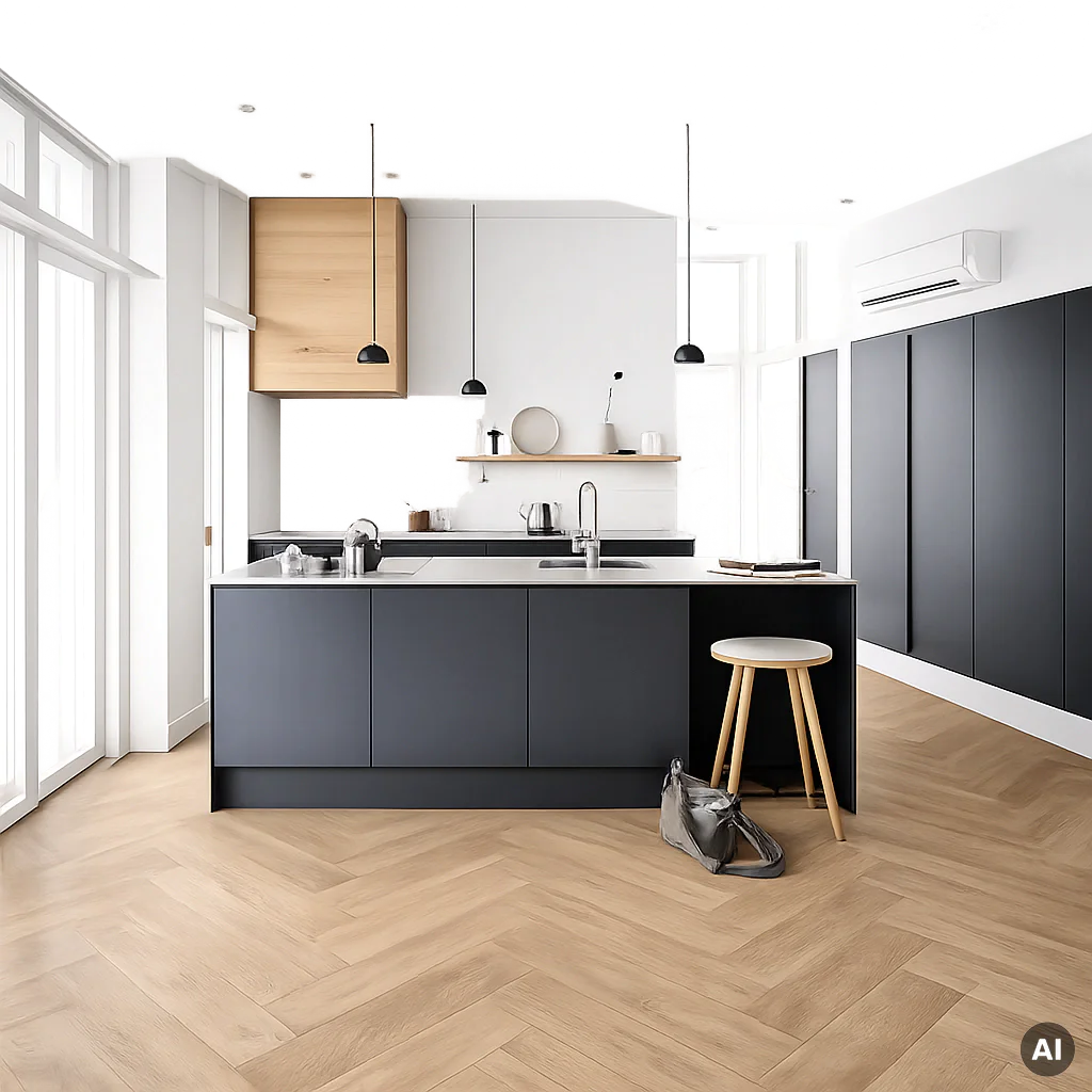 Panele winylowe SPC LVT z podkładem Dąb Tucker Beige Klasa 33 6 mm, 400096639, Podłoga winylowa, Jodełka LVT Unilin, Unilin