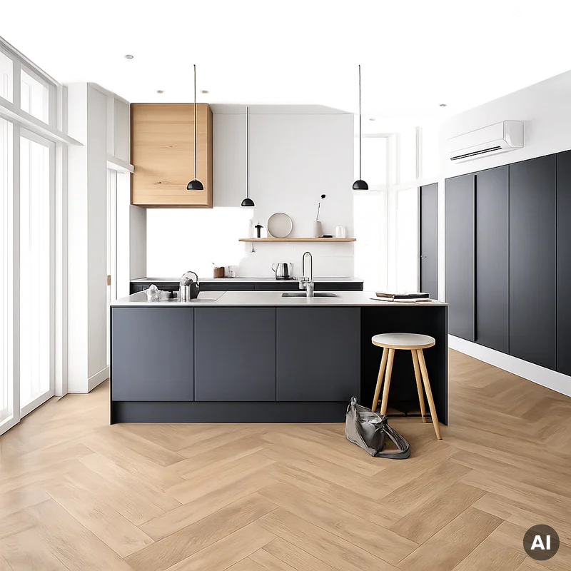 Panele winylowe SPC LVT z podkładem Dąb Tucker Beige Klasa