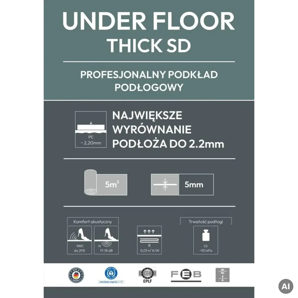 Podkład Under Floor Thick SD, 04-10-00867, Podkłady, Under Floor, Windmöller