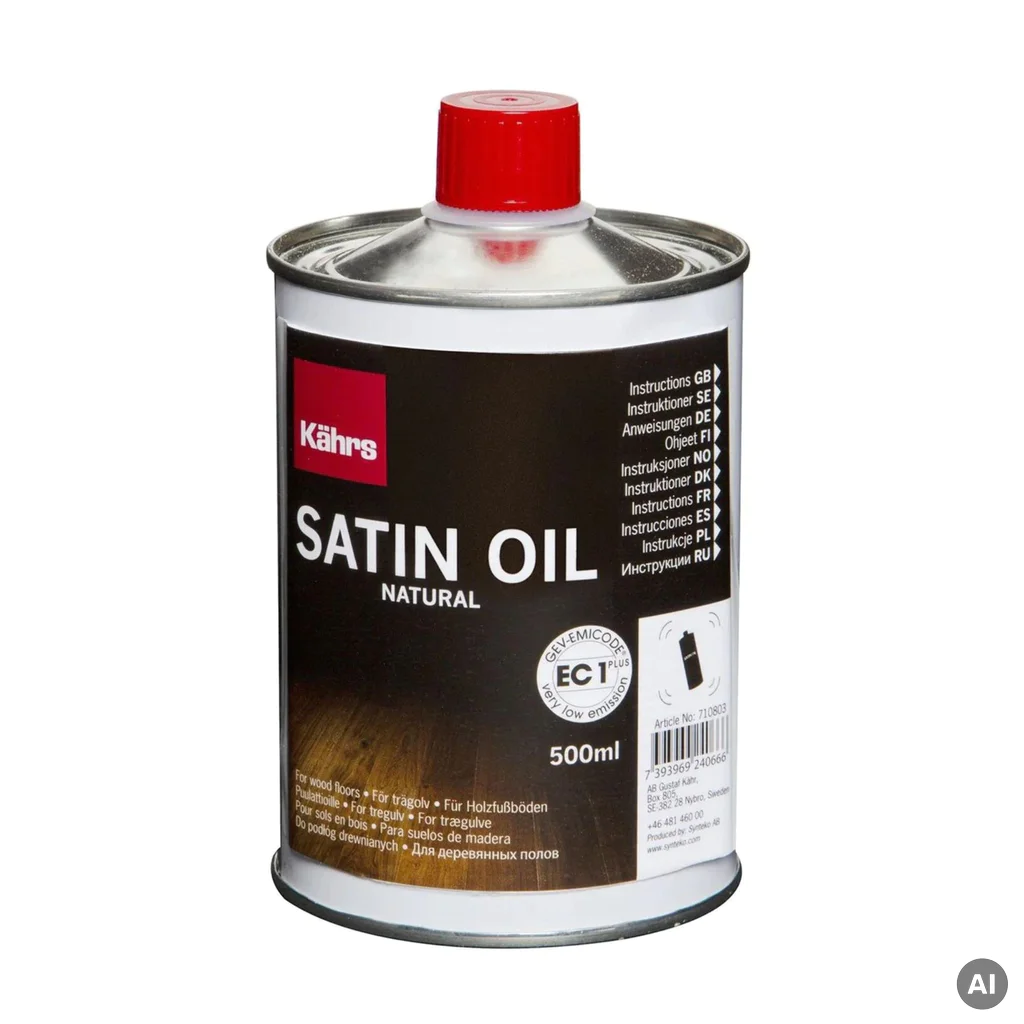 Olej pielęgnacyjny do podłóg drewnianych Kahrs Satin Oil 0,5l, 710803, Kahrs Satin Oil 0,5l, Środki pielęgnacyjne Kahrs, Kahrs
