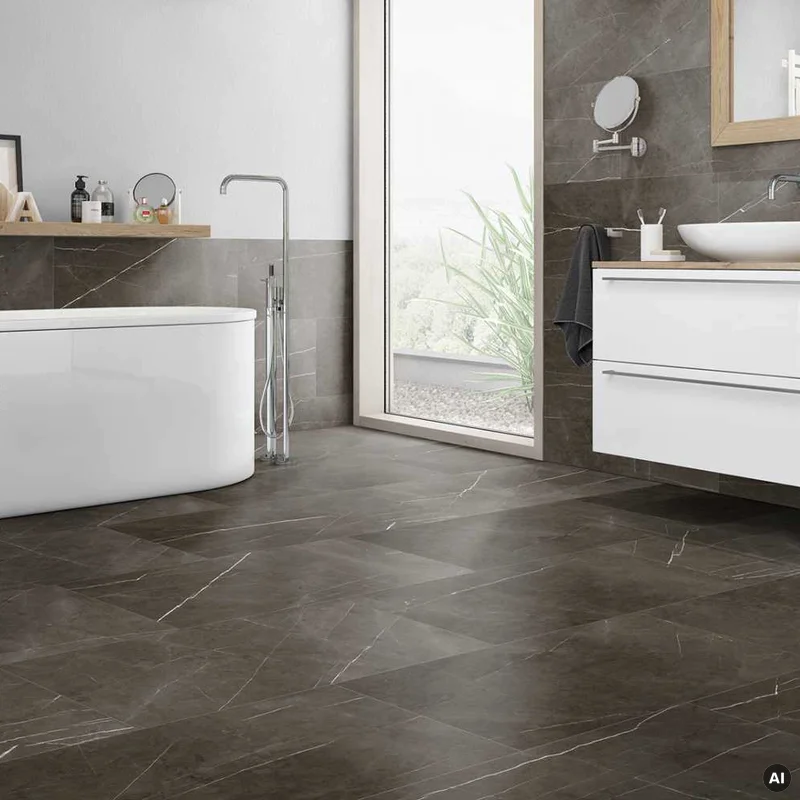 Panele winylowe Caletta Moonstone Grey Kamień szary TAK, 64