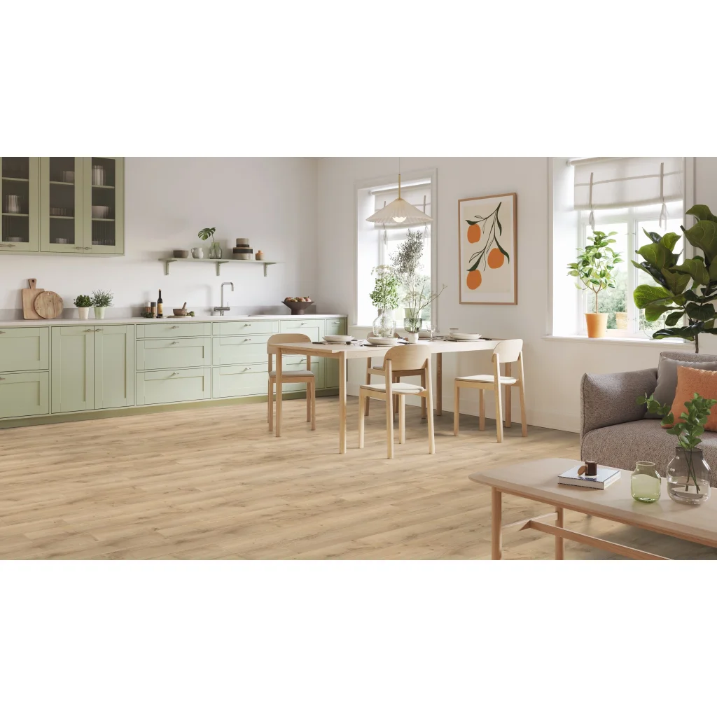 CLASSICS Rustic Oak Beige 1200 x 200mm  Klasa 33 2.5 mm, 24502025, Panele winylowe LVT Tarkett Rustic Oak Beige – dąb rustykalny, klejone, wysoka odporność, Tarkett