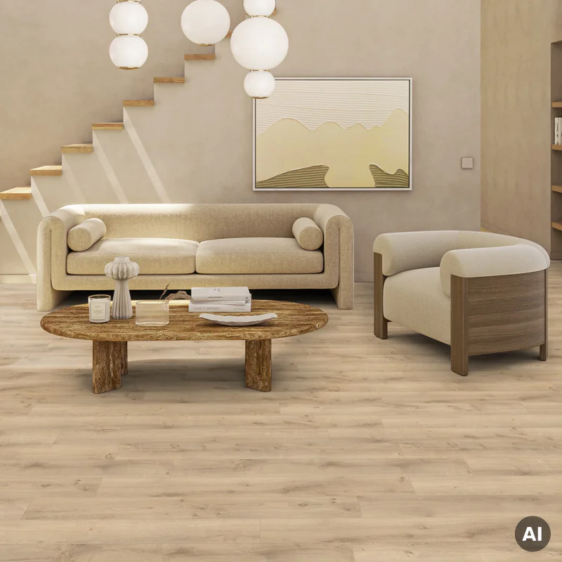 CLASSICS Rustic Oak Beige 1200 x 200mm Ciemny 2.5 mm Klasa
