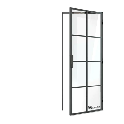 Drzwi loftowe Portamet Oslo 80 Prawe Szyby przezroczyste 4x2, 5900000137940